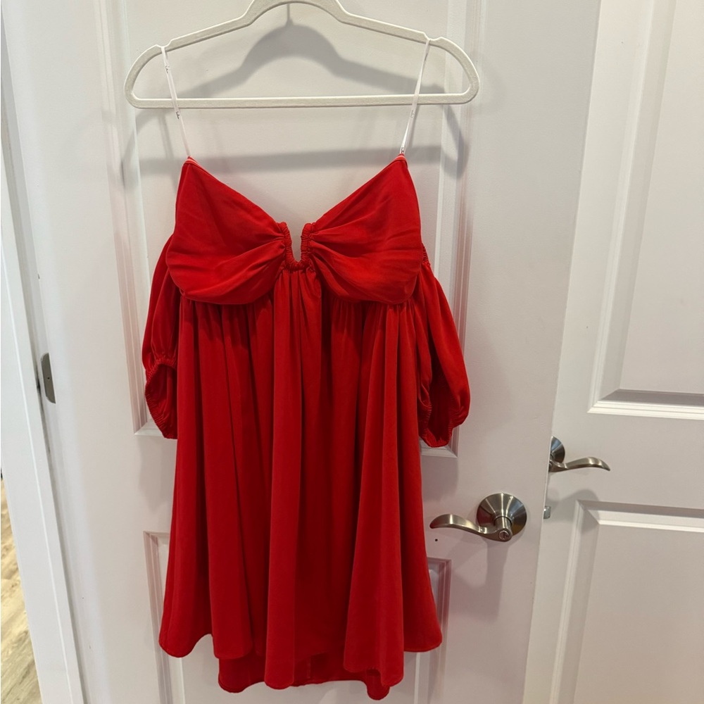 Lulu's Red Tie Dress